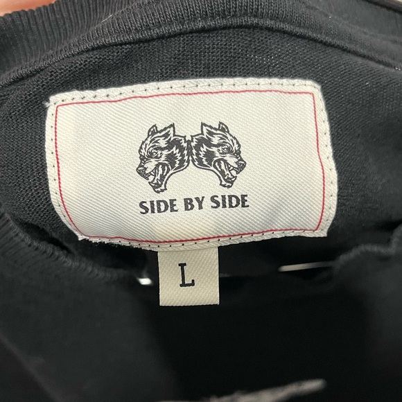 SAKURA WARRIOR "SIDE BY SIDE" OVERSIZED TEE IN BLACK darcsport - Picture 6 of 6